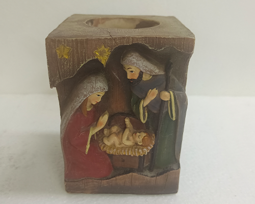 Christmas scene decoration on book