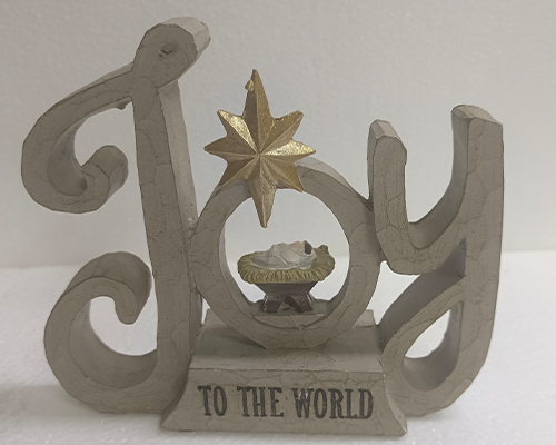 Christmas scene decoration on book
