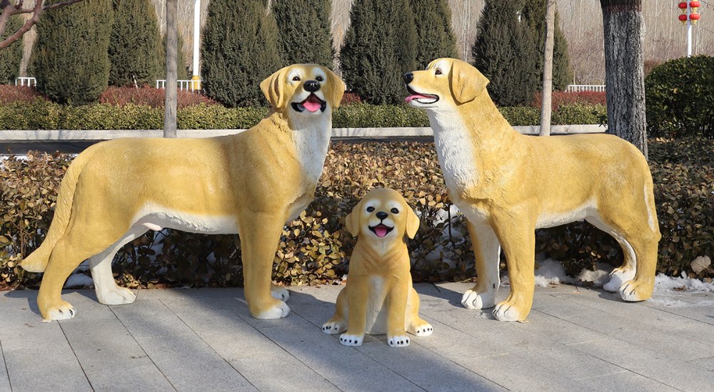 Simulation fiberglass dog animal sculpture.jpg