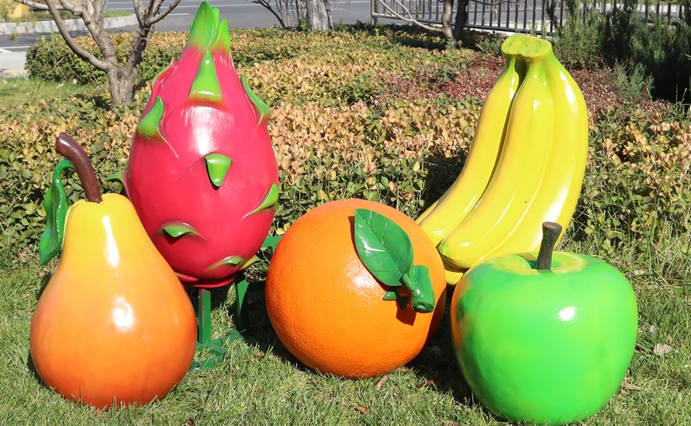 Simulation fiberglass fruit sculptures combination.jpg