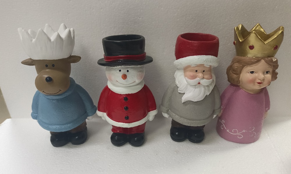 Christmas character sculpture desktop crafts decoration combination(1)