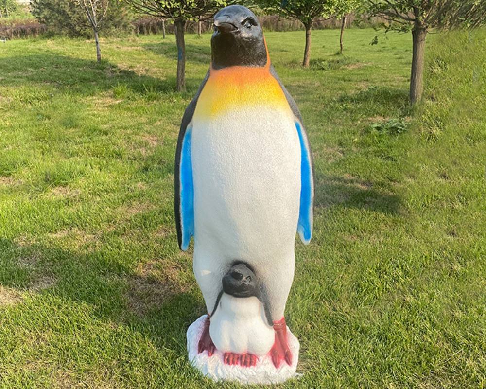 Charming Simulation Fiberglass Penguin Sculptures for Sale