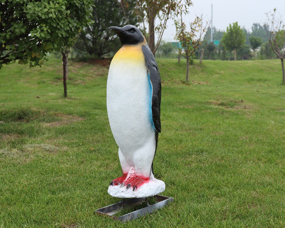 Charming Simulation Fiberglass Penguin Sculptures for Sale