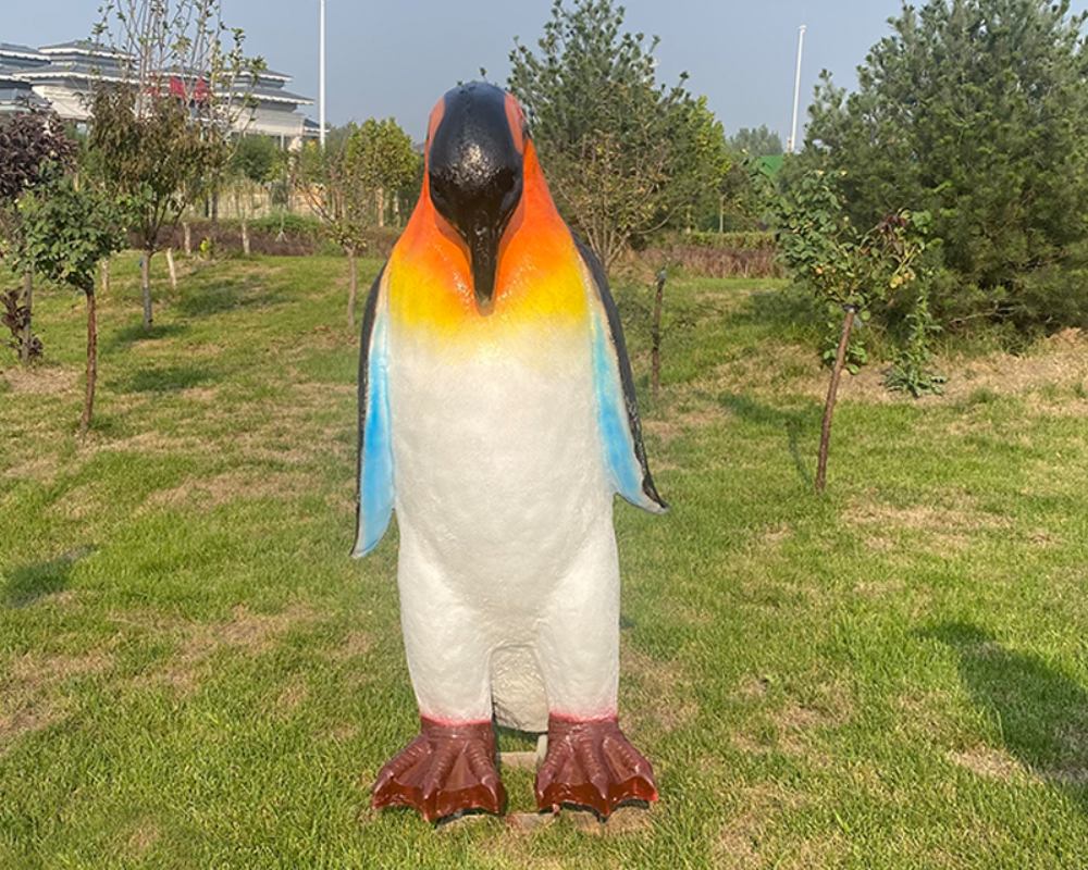 Charming Simulation Fiberglass Penguin Sculptures for Sale