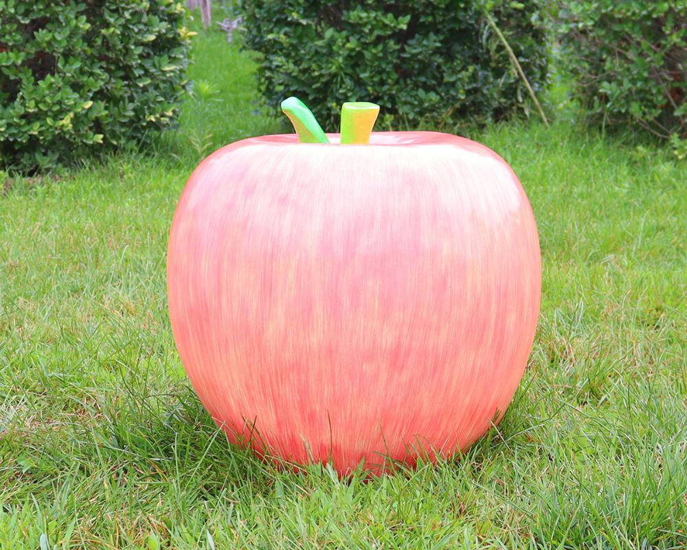 Vibrant Decor Simulation Fiberglass Apple Sculptures