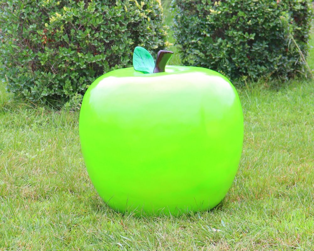 Vibrant Decor Simulation Fiberglass Apple Sculptures