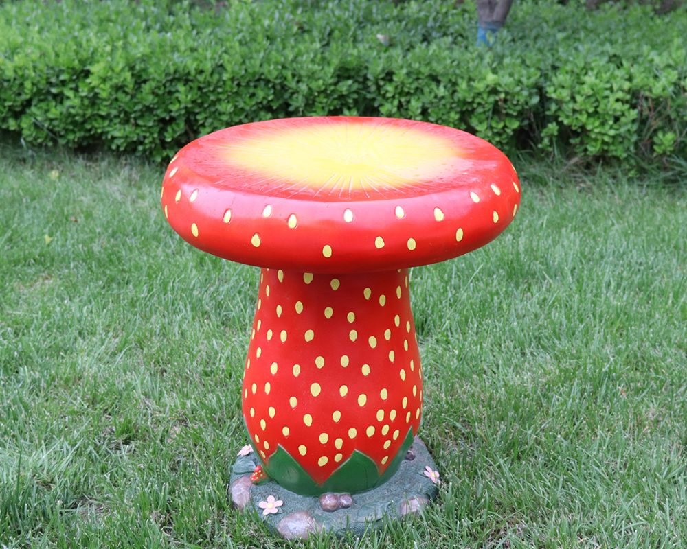 Realistic Fiberglass Fruit Themed Garden Chair Statue
