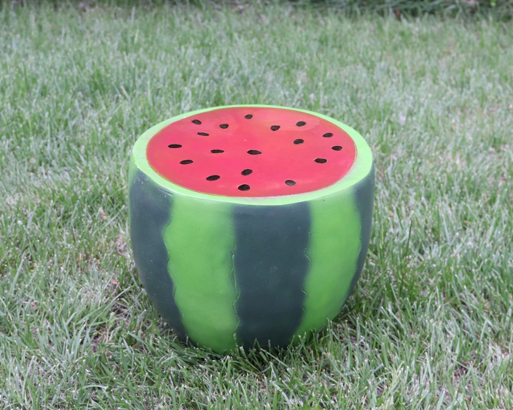 Realistic Fiberglass Fruit Themed Garden Chair Statue