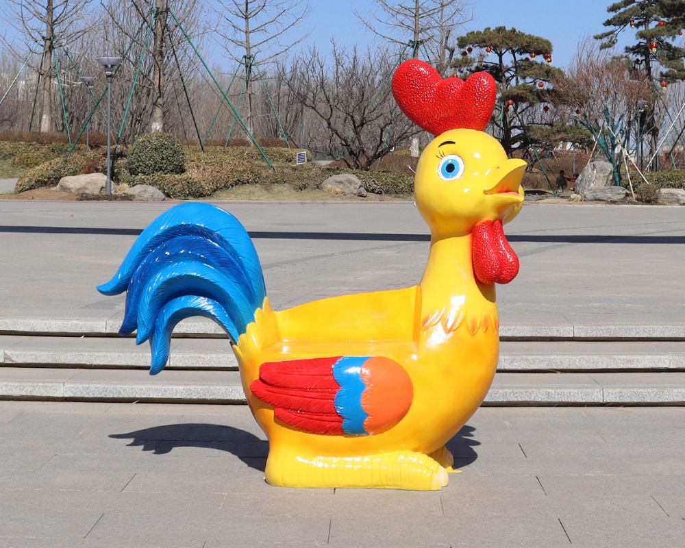 Realistic Fiberglass 12 Zodiac Themed Garden Chair Statue