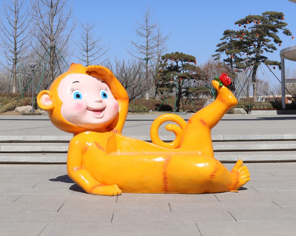 Realistic Fiberglass 12 Zodiac Themed Garden Chair Statue