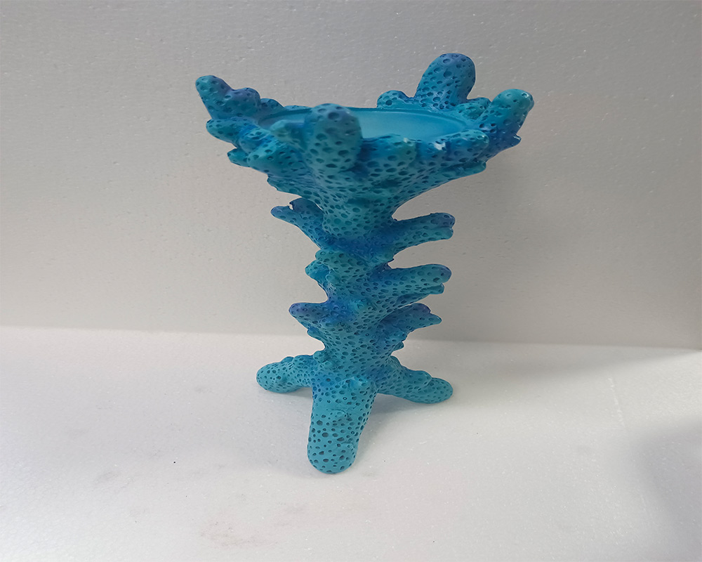 Elegant Resin Coral Candlestick Decorations