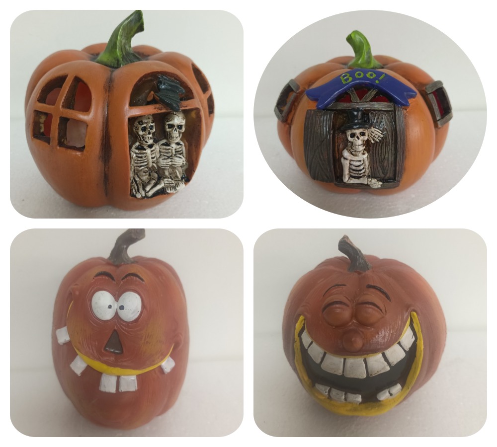 Halloween resin pumpkin decoration
