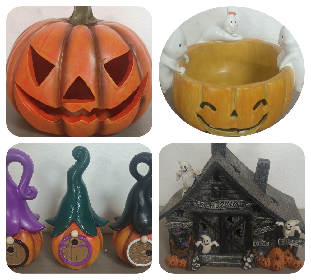 Halloween resin pumpkin decoration combination(2)