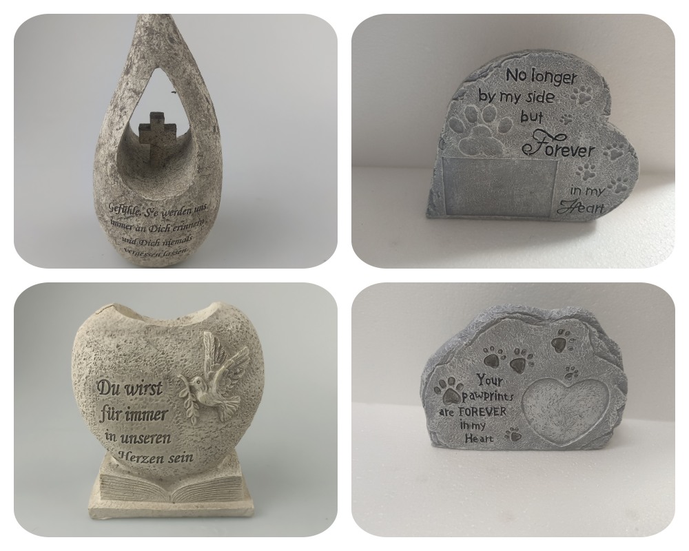 Resin memorial ornaments for family members