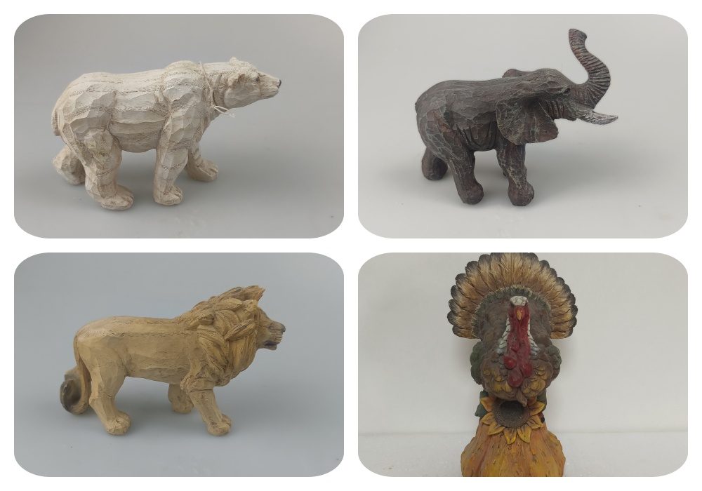 Resin animal statues combination(1)
