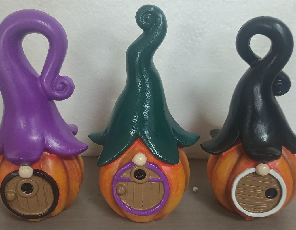 Spooky Halloween Resin Pumpkin Decorations
