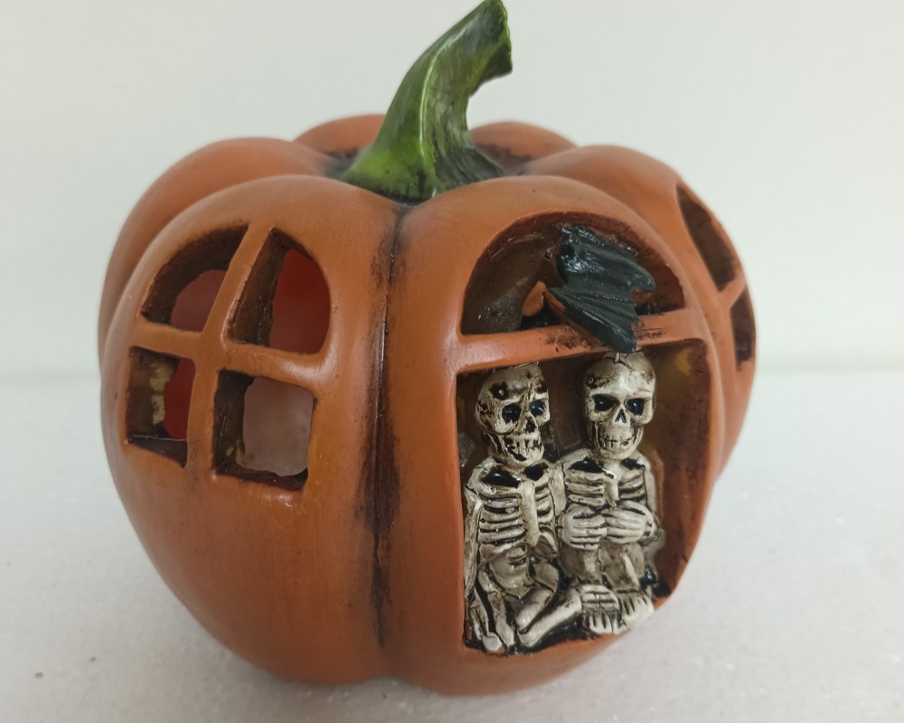 Spooky Halloween Resin Pumpkin Decorations