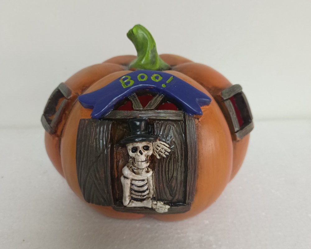 Spooky Halloween Resin Pumpkin Decorations