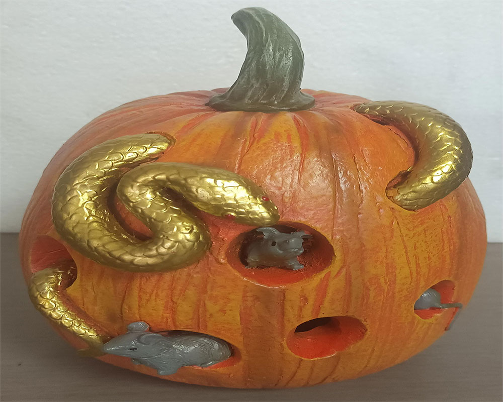 Spooky Halloween Resin Pumpkin Decorations