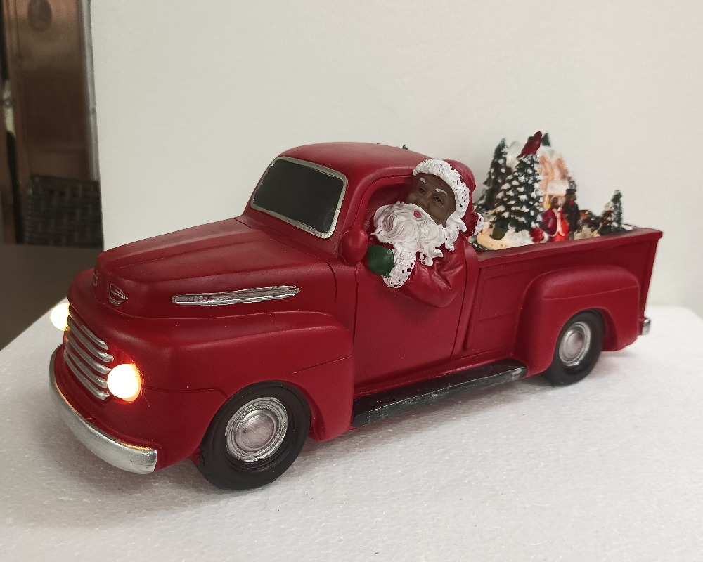 Resin Christmas Car Desktop Decorations for Festive Spirit