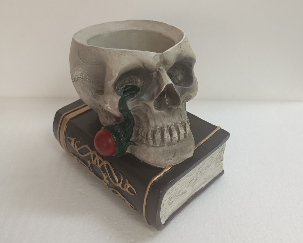Halloween Resin Skull Storage Containers