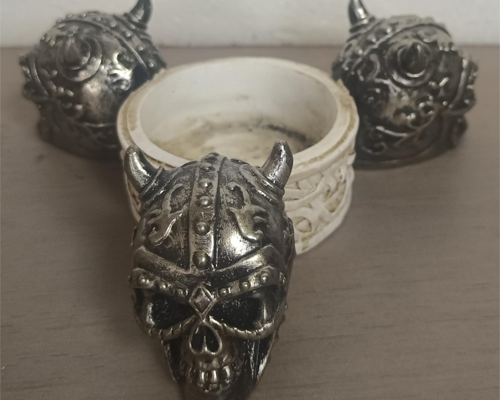 Halloween Resin Skull Storage Containers