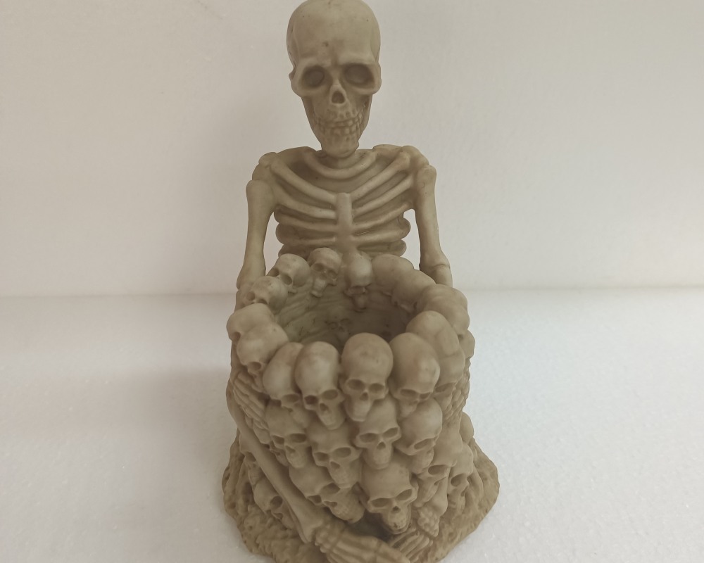 Halloween Resin Skull Storage Containers