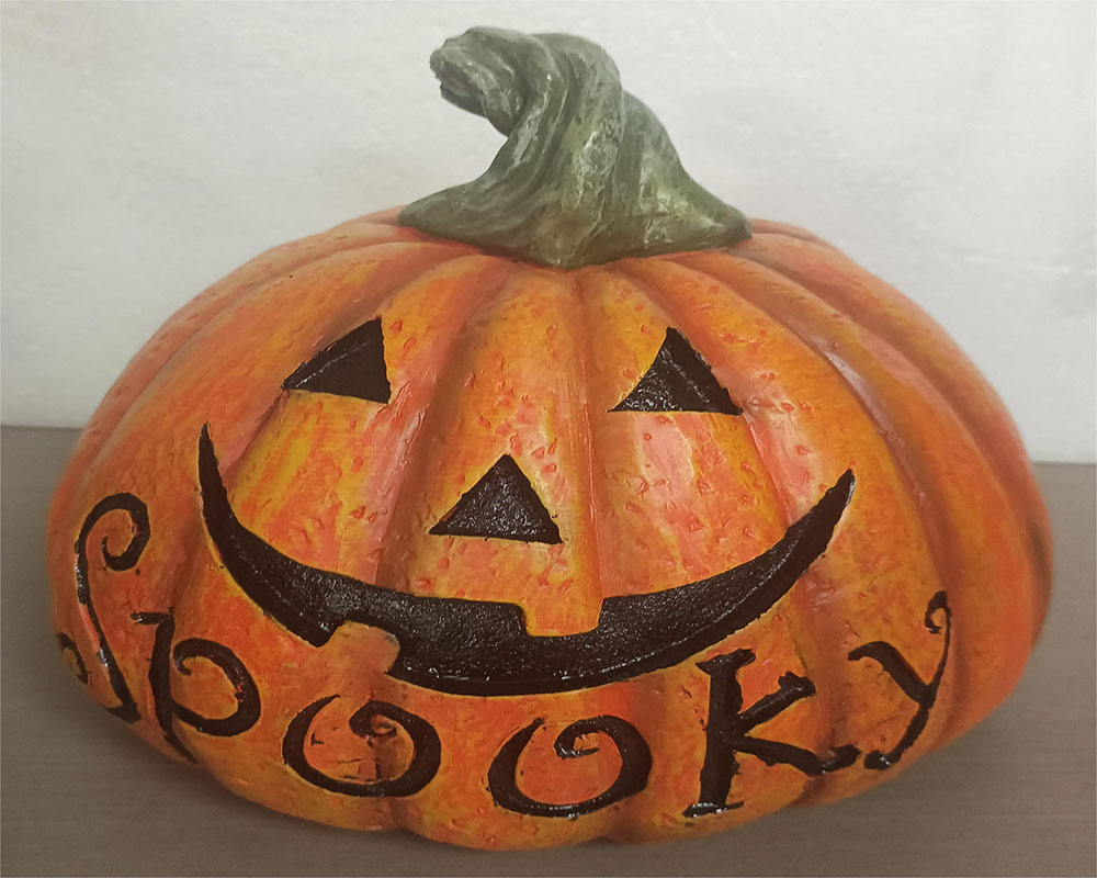 Spooky Halloween Resin Pumpkin Decorations
