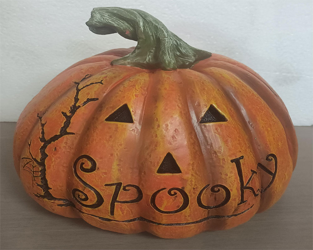 Spooky Halloween Resin Pumpkin Decorations