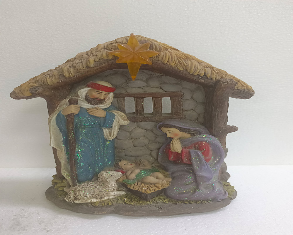 Resin Nativity Statue Christmas Decoration Home Ornaments