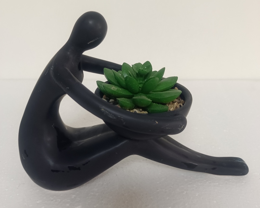 Unique Human Figure Resin Planter Home & Garden Decor