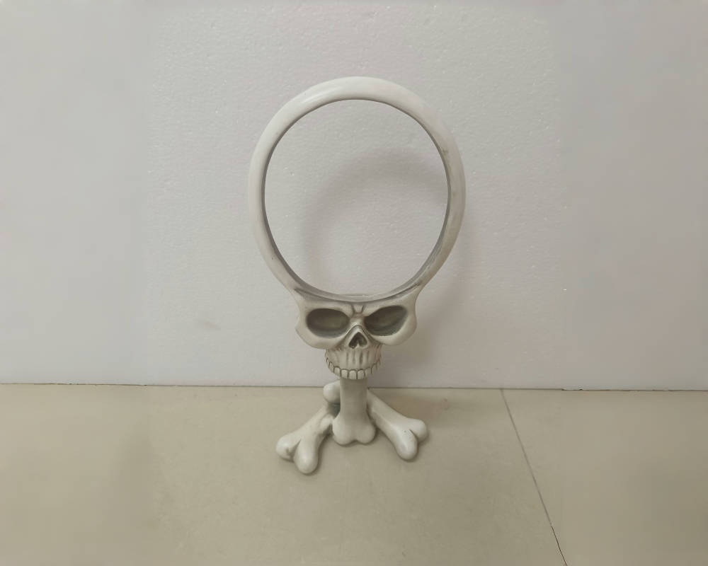 Vintage Halloween Skull Vanity Mirror