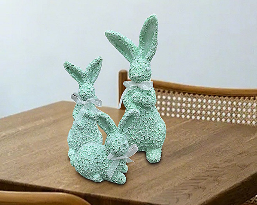 Wholesale Resin Animal Figurine Rabbit Mini Figurine