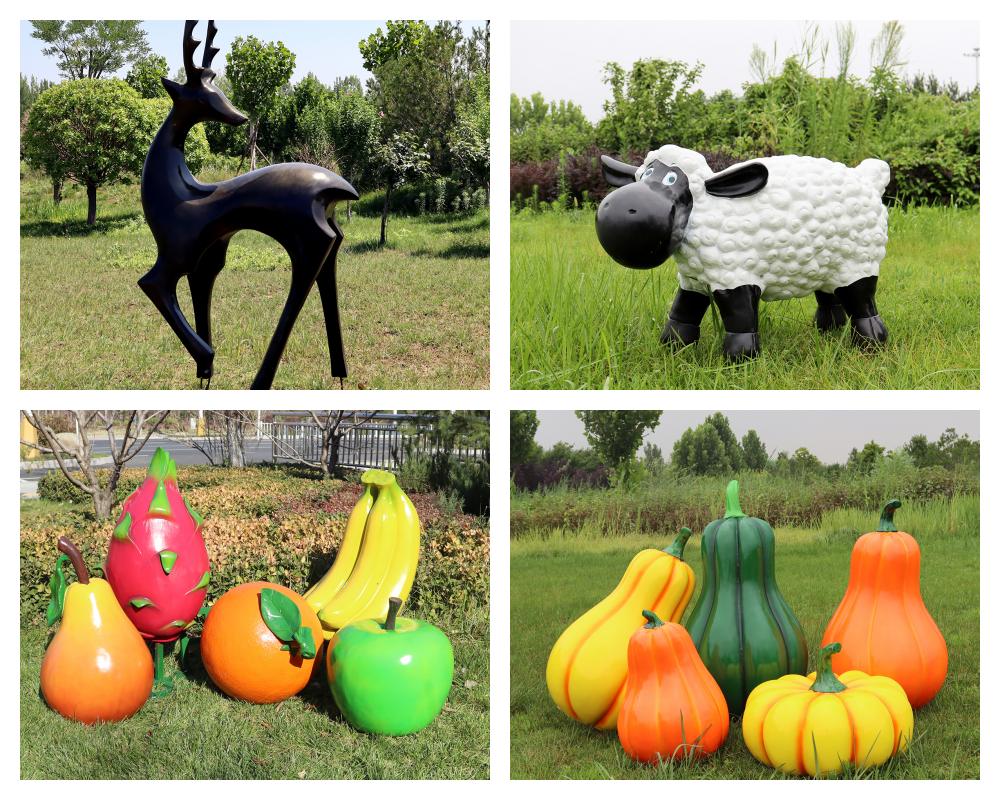 Different types of decorative sculptures