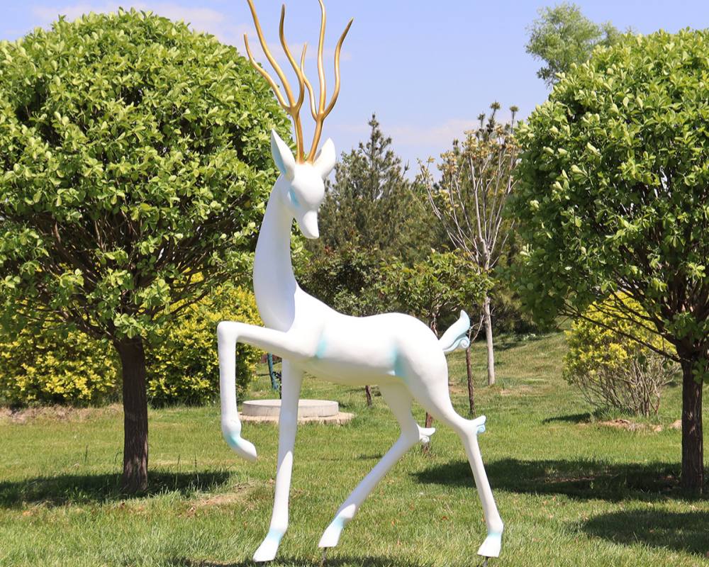 Large Garden Deer Statues Cheap | Stag Sculptures for Yard Decoration