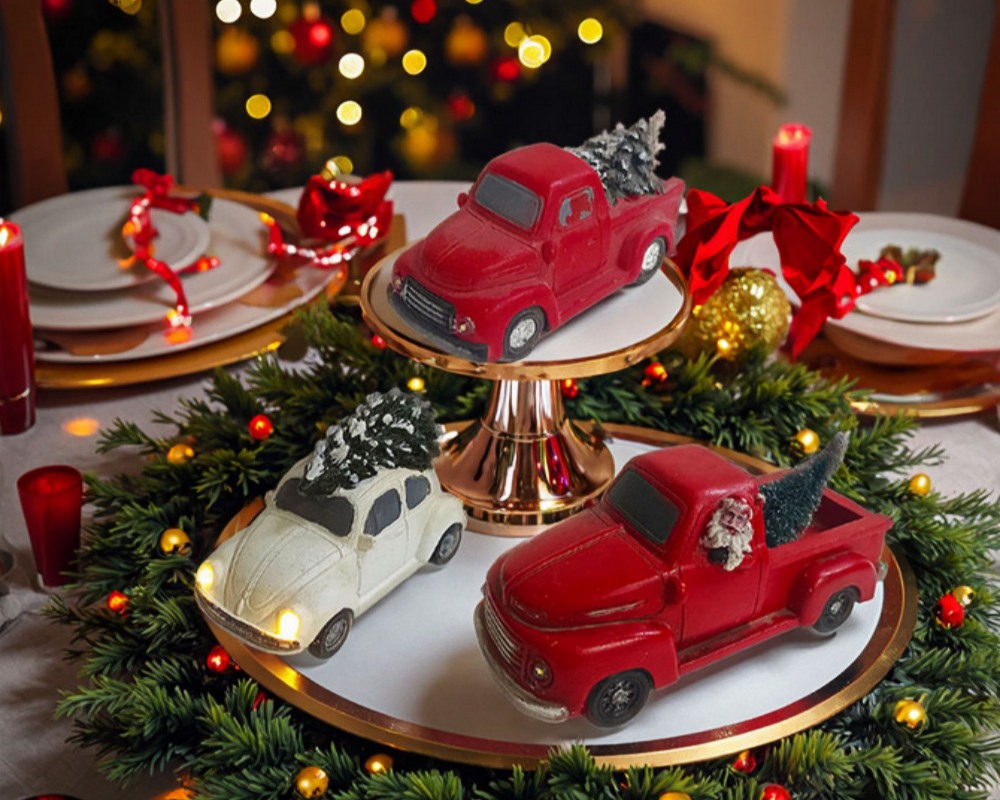 Resin car-shaped crafts for home decoration