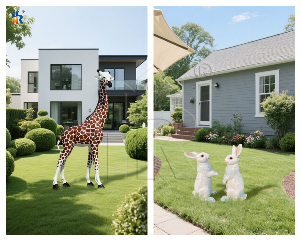 large and small sculptures by manufacturer