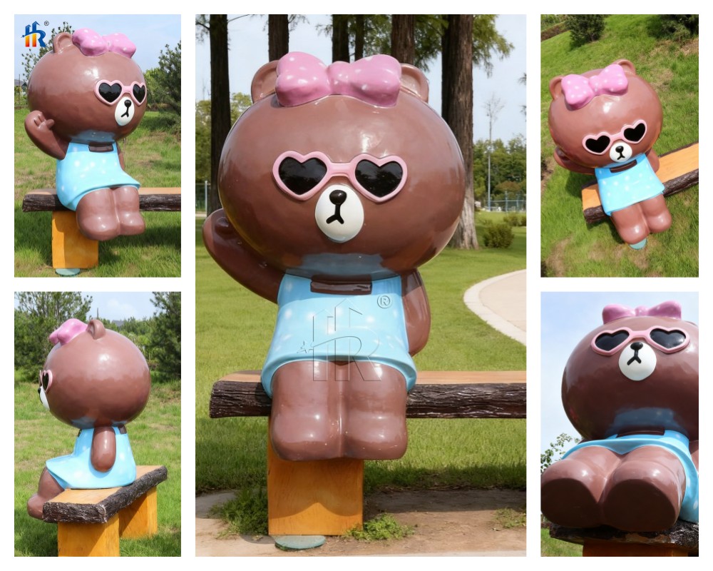 Cartoon interactive sculpture