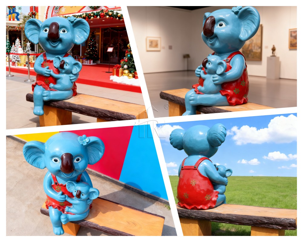 Koala animal interactive sculpture