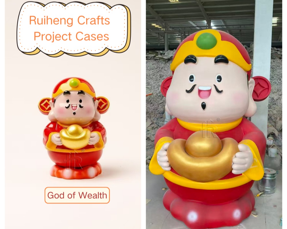 God of wealth sculpture