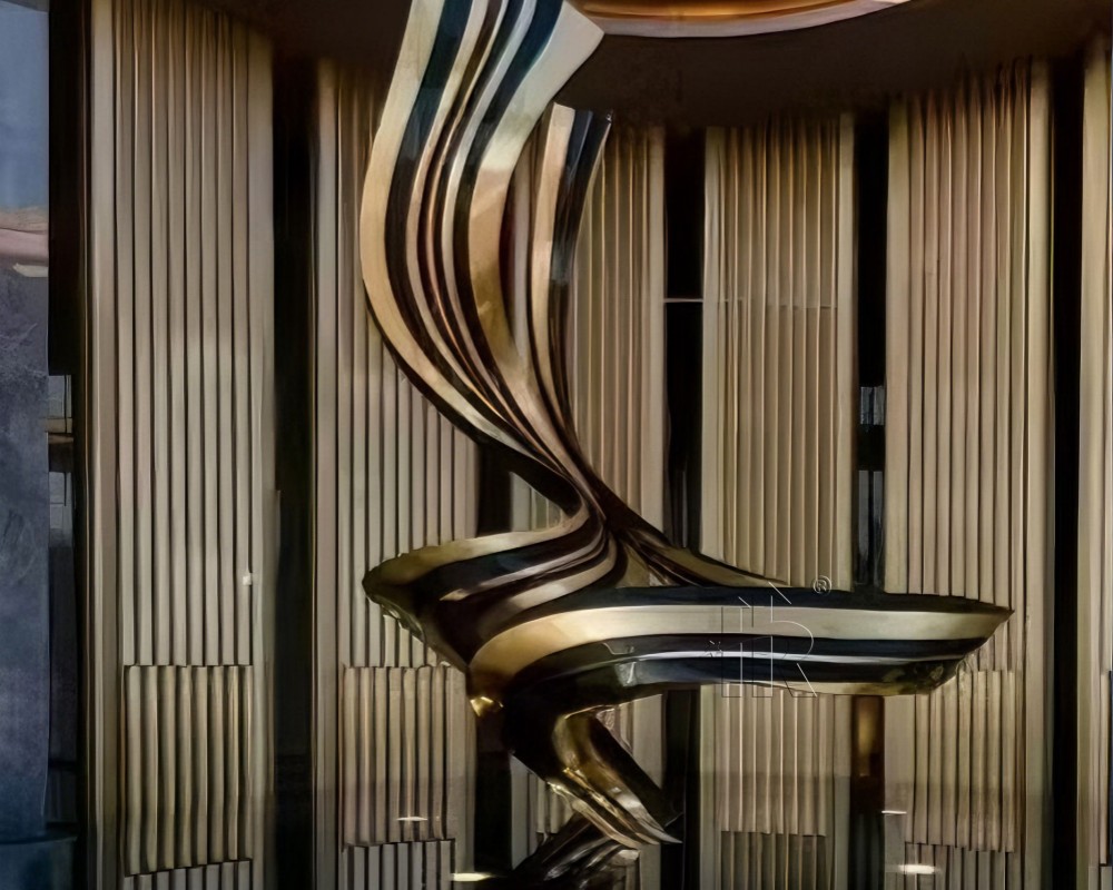 Modern Abstract Stainless Steel Sculpture Outdoor Metal Art