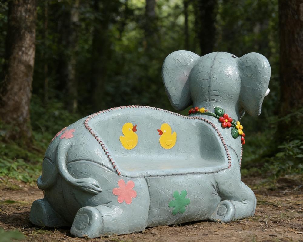 Interactive Elephant Animal Sculpture Hot Selling for Outdoor Decoration