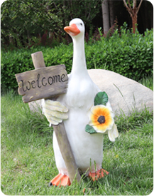 Cartoon Duck Sculpture