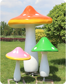 Fiberglass Mushroom Sculpture
