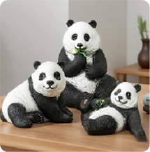 Panda sculpture decoration