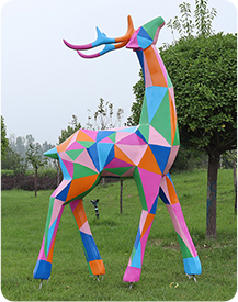 Sika deer statue