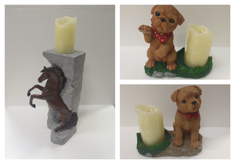 La combinaison de décorations de chandeliers en forme d'animaux