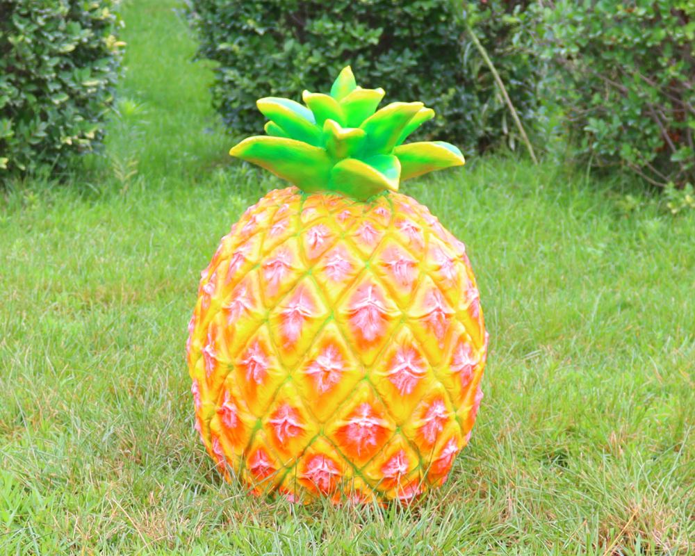 Имитационные скульптуры ананаса из стекловолокна для тропического декора