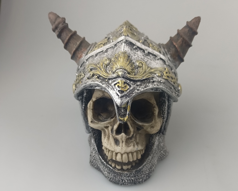 Décorations de crâne en résine d'Halloween pour la décoration intérieure