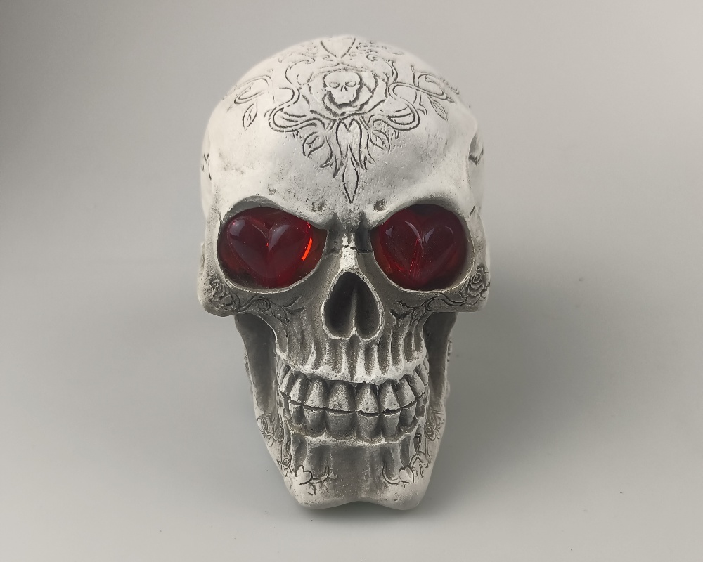 Décorations de crâne en résine d'Halloween pour la décoration intérieure